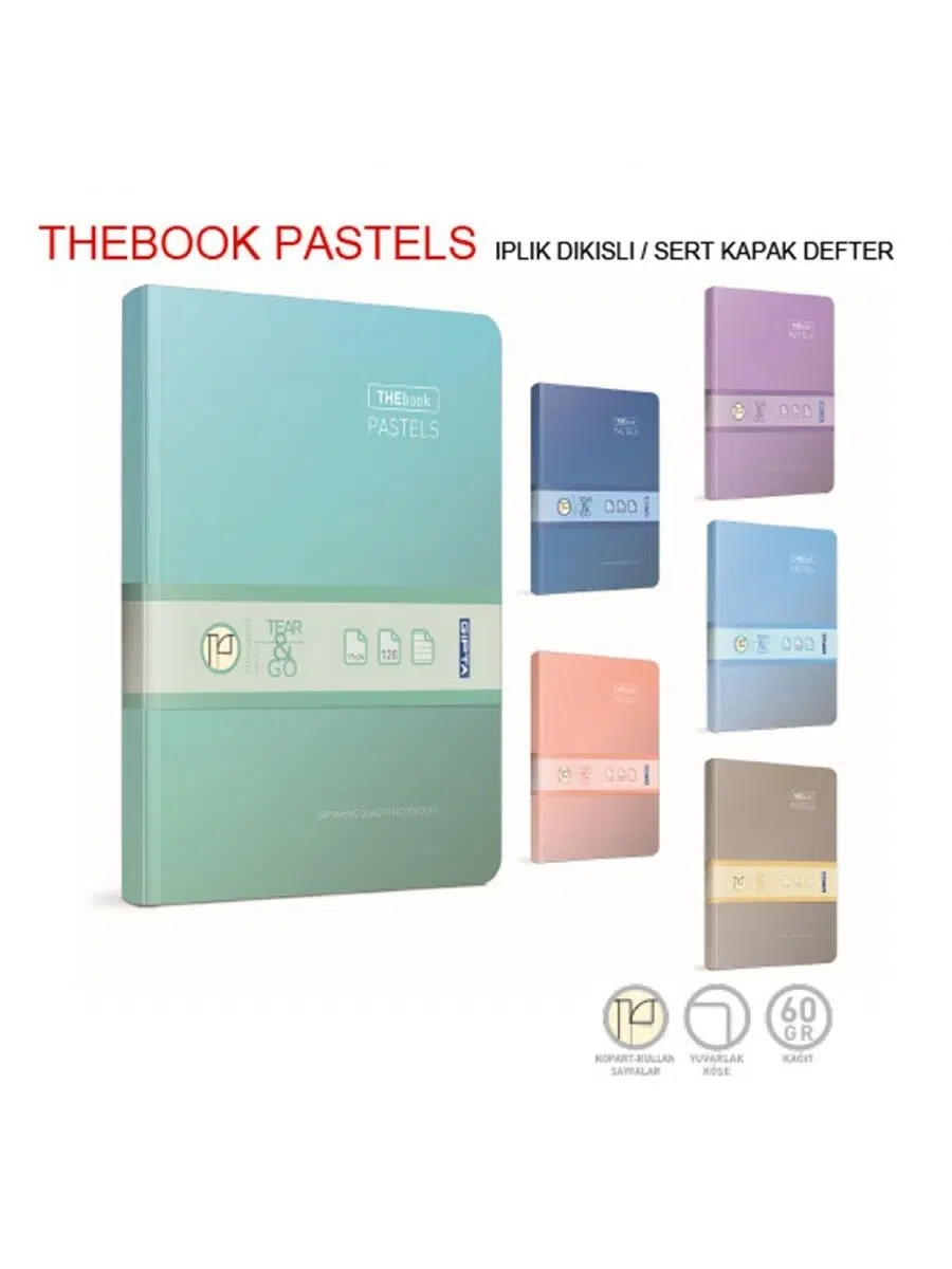 DEFTER THEBOOK PASTELS IP DKS 20*28 160YP 3044