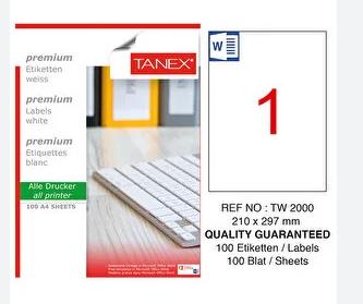 TANEX 2000 ETIKET 210*297 TANEX 2000 ETIKET 210*297